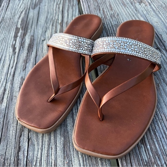 Italian shoemakers rhinestones summer sandals - Picture 7 of 9